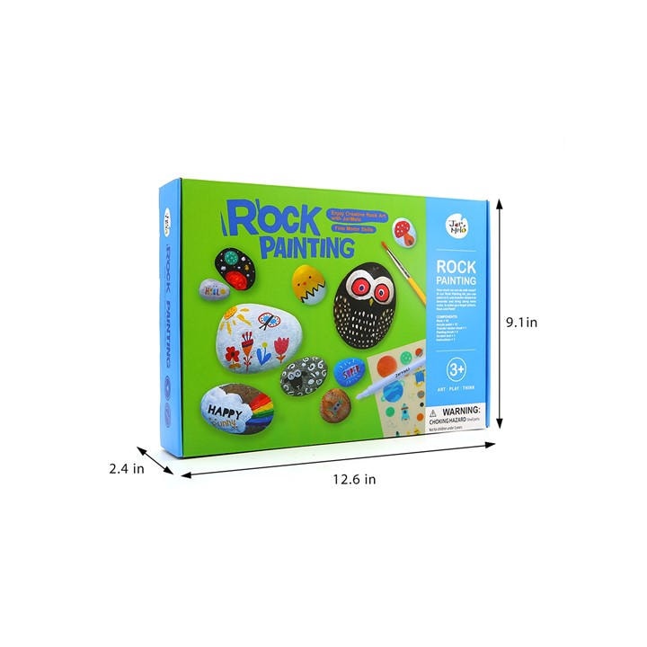 Character  Kids Green Kids' Rock Painting Make Your Own Toy, Sports Direct