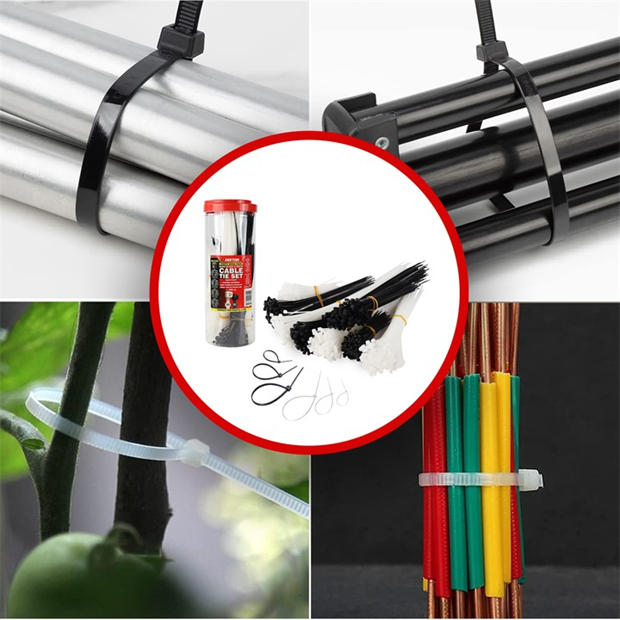 Black/White - Dekton - 1000Pc Cable Tie Set