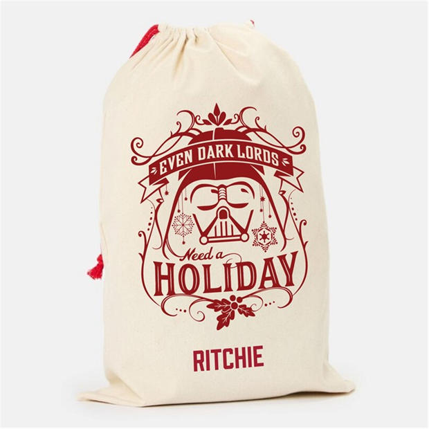 Star Wars Darth Vader - The Spirit Of Christmas - Personalised Christmas Disney Character Sack