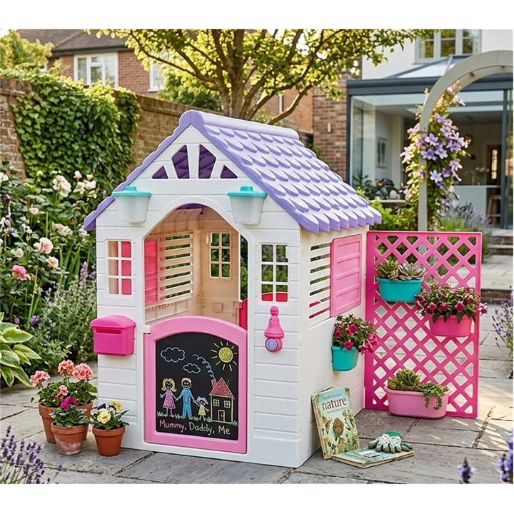 Dolu  Kids Pink Deluxe Garden Playhouse, Sports Direct