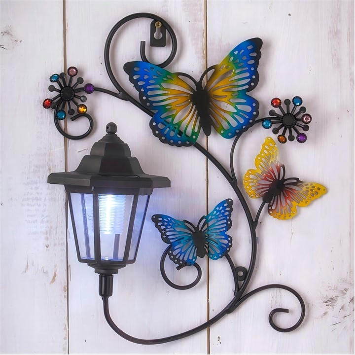 Linea  Black Solar Butterfly Wall Plaque 63, Sports Direct