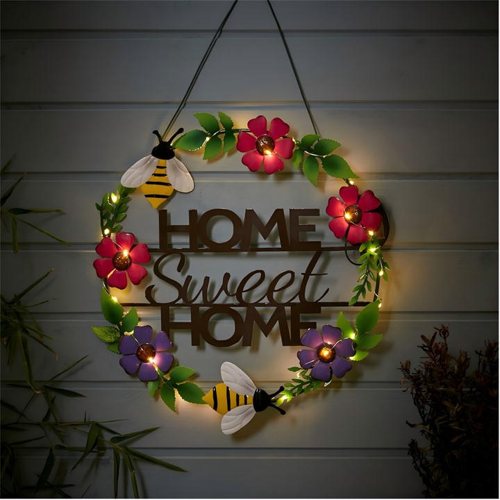 Linea  Green Solar Welcom Sign: Bees & Flower 63, Sports Direct