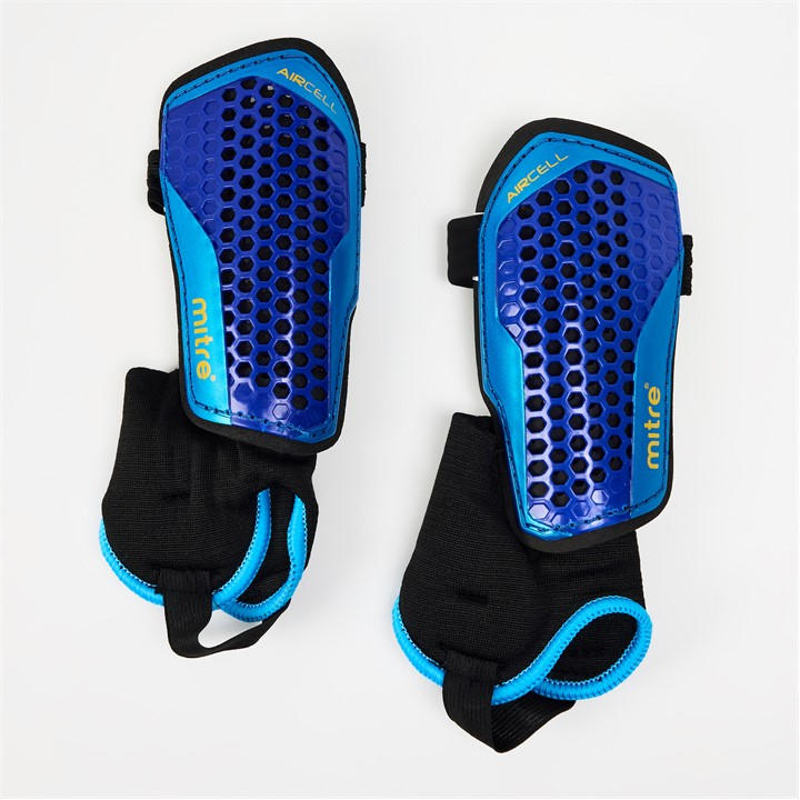Mitre  Black  Aircell Carbon Football Ankle Guards in Size XS, Sports Direct