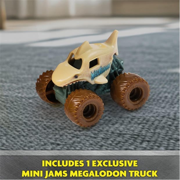 Multi - Monster Jam - Monster Jam Minis Megalodon Mad Hog Chomper Truck Set