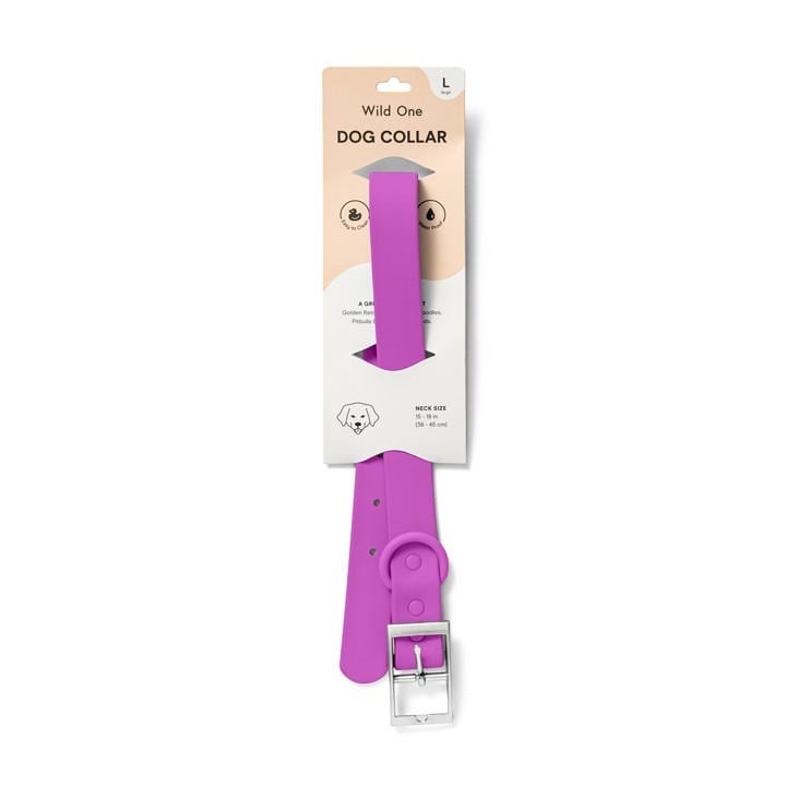 Wild One  Pink Wool Dog Collar in Size XS, Sports Direct