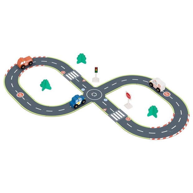 Multi - Tooky Toy - City Road Set