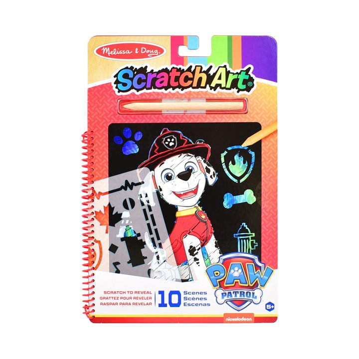 Paw Patrol  Kids  Melissa & Doug Scratch Art Pad Marshall Scribbler, Sports Direct