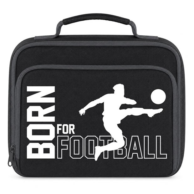 White For Foot - AWD - Printed Sports Lunch Box Football Rugby Basketball