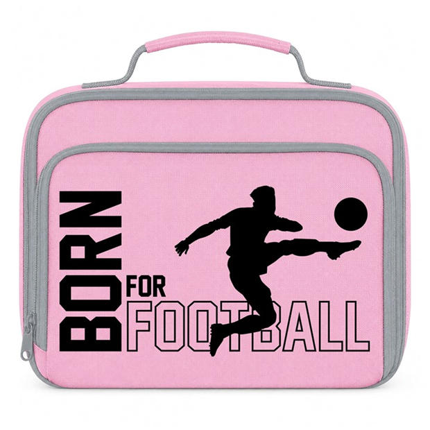 Black For Foot - AWD - Printed Sports Lunch Box Football Rugby Basketball