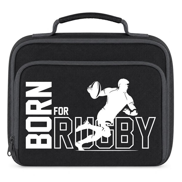 Born White - AWD - Printed Sports Lunch Box Football Rugby Basketball