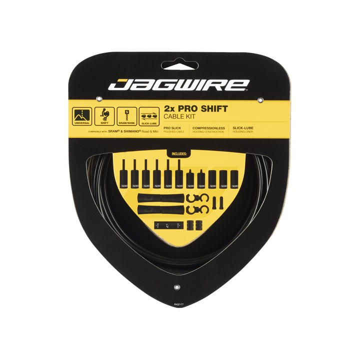 Jagwire  Black Pro Shift Kit 2X, Sports Direct