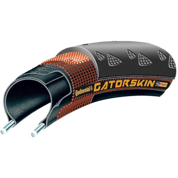 Continental  Grey Gatorskin 700C Duraskin Wired Road Tyre in Size 23mm, Sports Direct