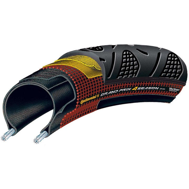Paris    Grand Prix 4 Season 700C Folding Duraskin Road Tyre, Football by Continental in Size 700x23c, Sports Direct