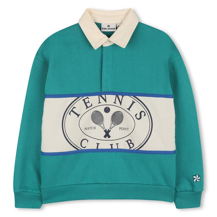 Kids Around Boys Green Long Sleeve Polo Shirt in Size 8 - 9 Years, Sports Direct