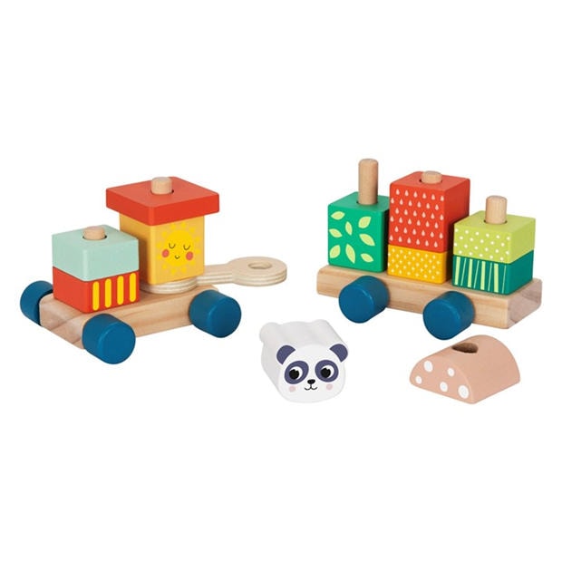 Multi - Tooky Toy - Stacking Train - Christmas