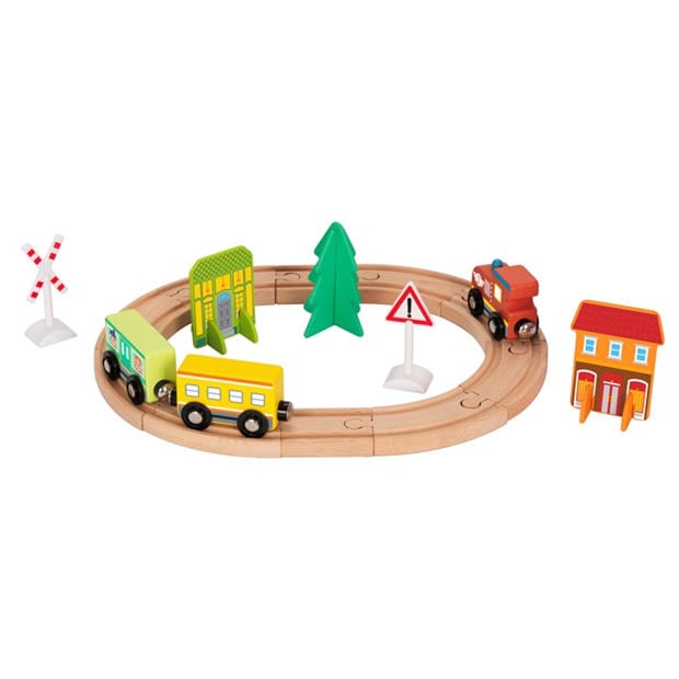 Multi - Tooky Toy - Train Set - Town