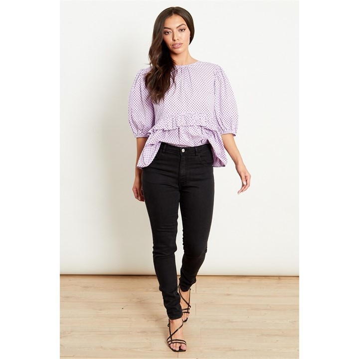 Wednesday Girls Women's Blue High Waist Skinny Trouser in Size 30 R, Sports Direct