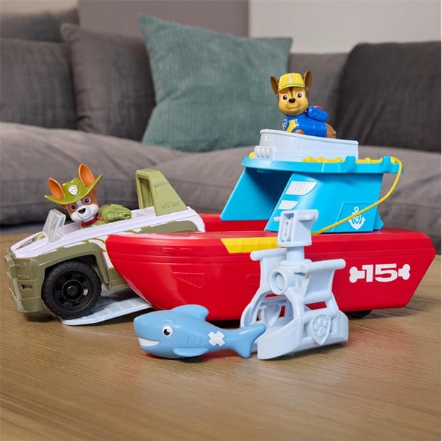 Multi - Paw Patrol - PAW Patrol Sea Patroller Playset with Chase and Shark Figure