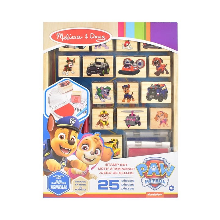 Melissa And Doug  Kids  Melissa & Doug Paw Patrol Wooden Stamp Set Activity Pad 25 Pieces, Sports Direct