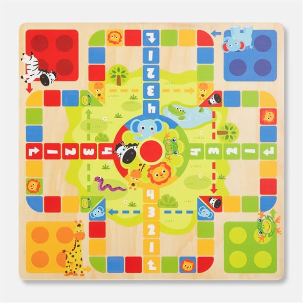 Multi - Tooky Toy - 2 In 1 Game: Parchis & Oca