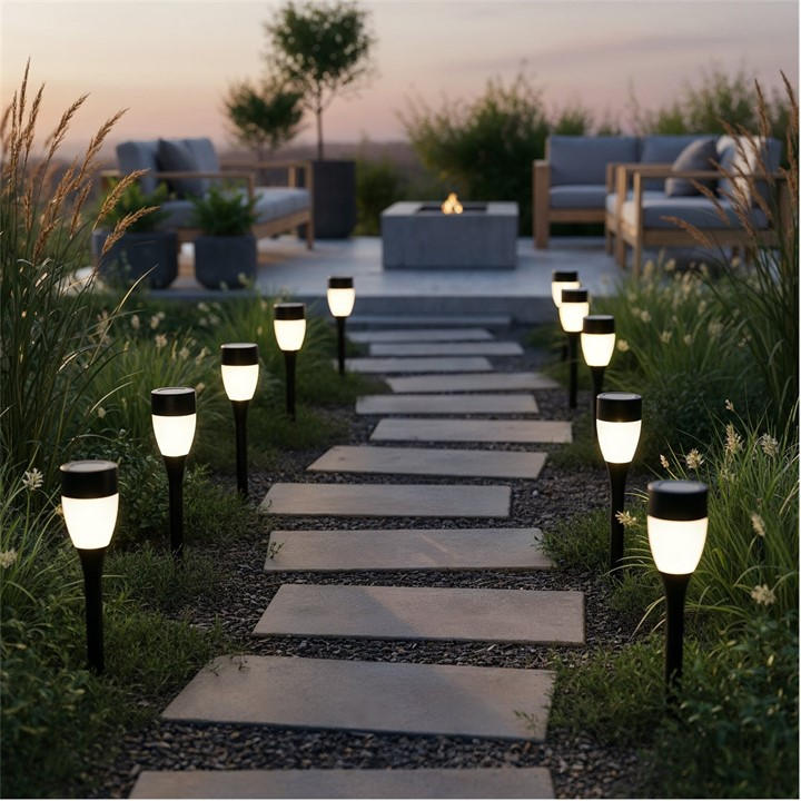 Streetwize   Solar Stake Lights - 12-Pack, Sports Direct