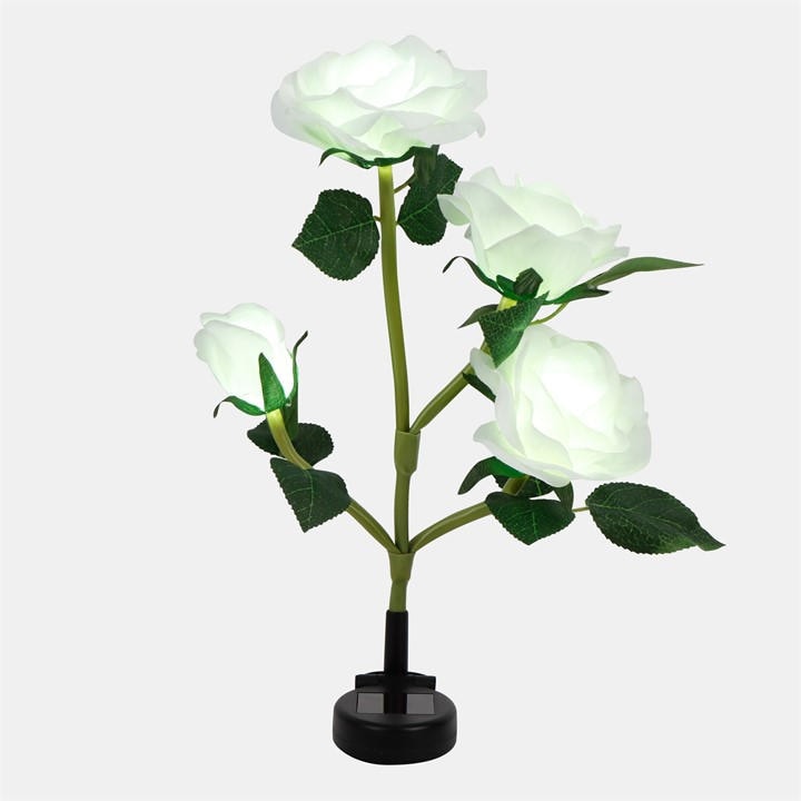 Streetwize   Solar White Rose Stake Light, Sports Direct
