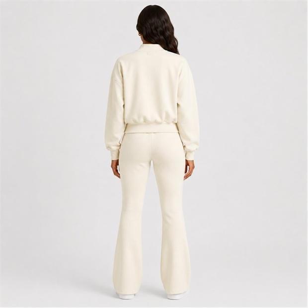 Cream - I Saw It First - Fleece Zip Up Bomber Jacket