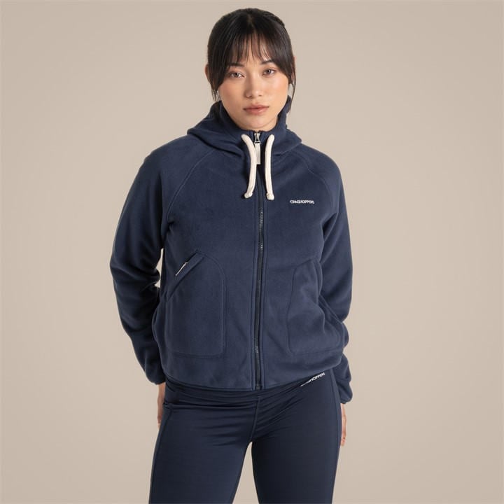 Craghoppers Women's Blue Crag Grainne Full-Zip Fleece in Size 12, Sports Direct