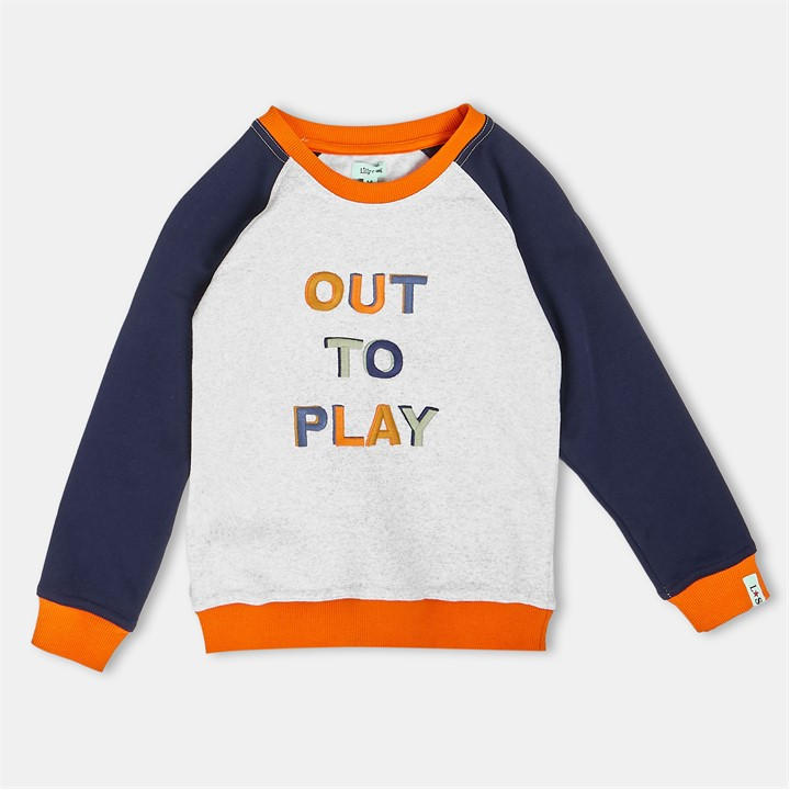 Lilly And Sid Boys  Kids' Crew Sweatshirt in Size 0 - 6 Months, Sports Direct