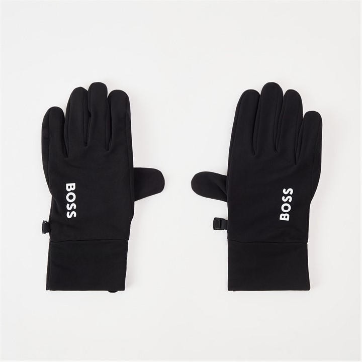Boss Men's Black Thermal Gloves in Size M, Sports Direct