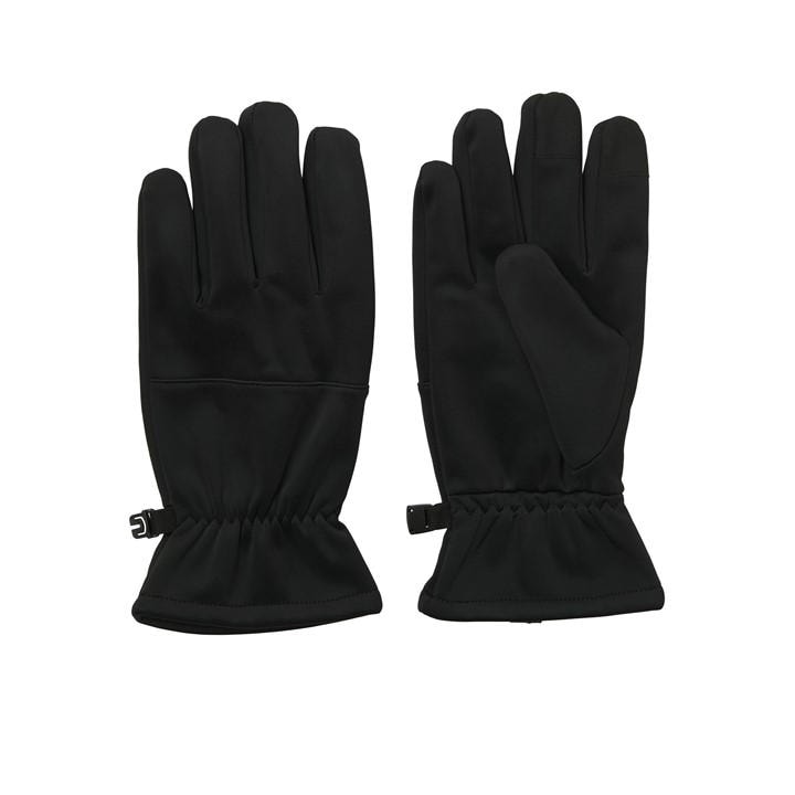 Jack And Jones Men's Black Tech Fleece Gloves in Size M, Sports Direct