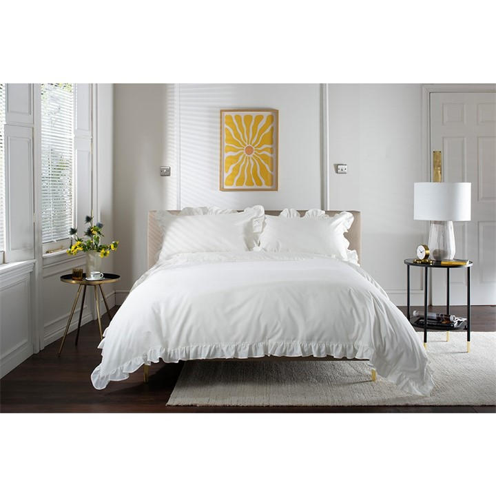 Deyongs  White Duvet Cover Set in Size Double, Sports Direct