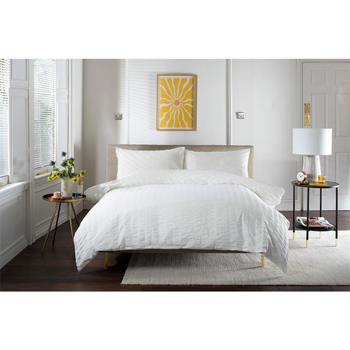 Deyongs  White Duvet Cover Set in Size Double, Sports Direct