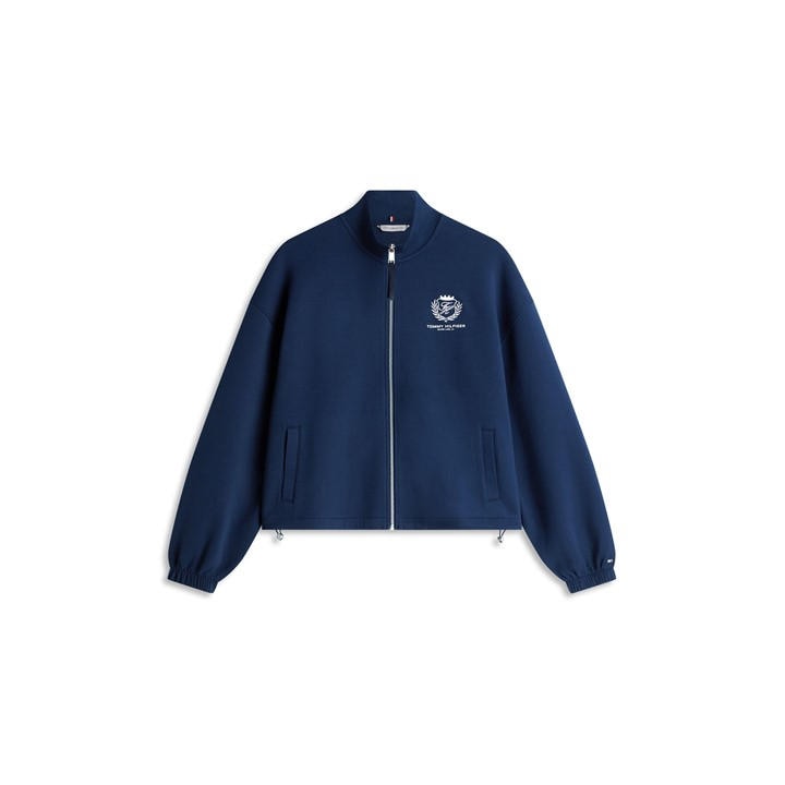 Tommy Hilfiger Women's Blue Full Zip Fleece in Size 10, Sports Direct