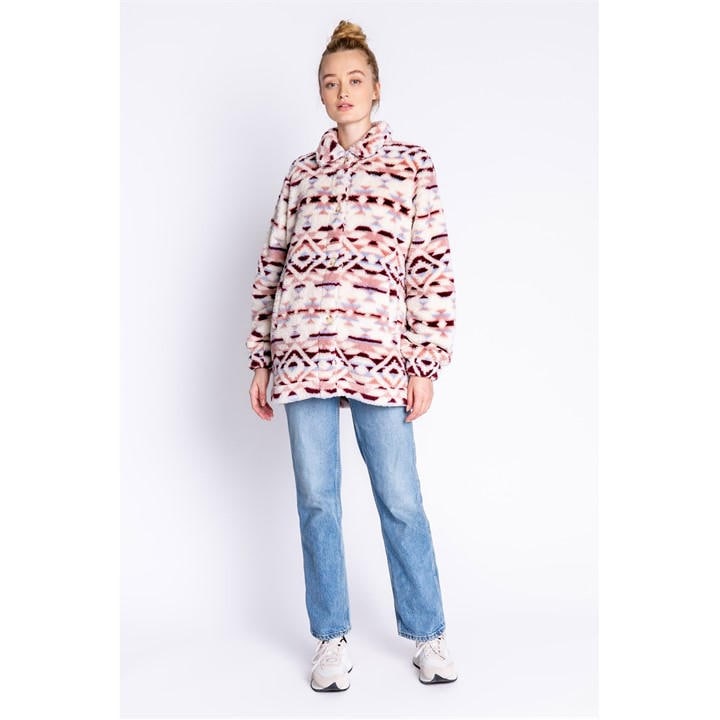 Pj Salvage Women's  Fleece Jacket in Size 10, Sports Direct