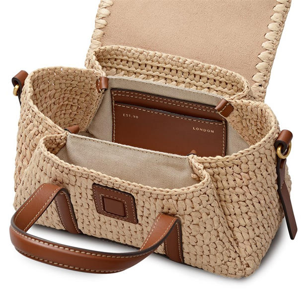 NATURAL - Radley - Women's Chancery Raffia Leather Trim Grab Bag