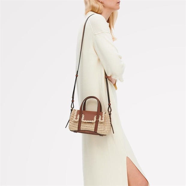 NATURAL - Radley - Women's Chancery Raffia Leather Trim Grab Bag