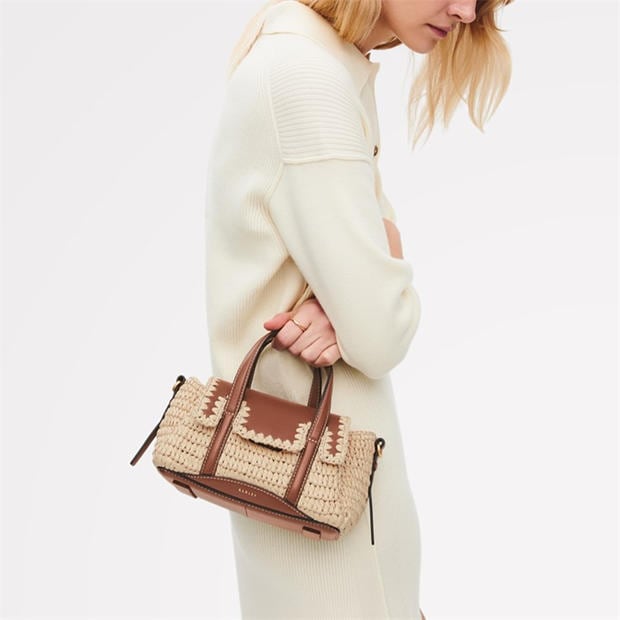 NATURAL - Radley - Women's Chancery Raffia Leather Trim Grab Bag