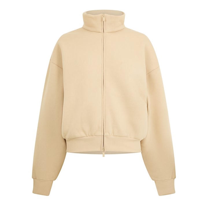Fear Of God Essentials Women's Beige Full Zip Fleece in Size 8, Sports Direct