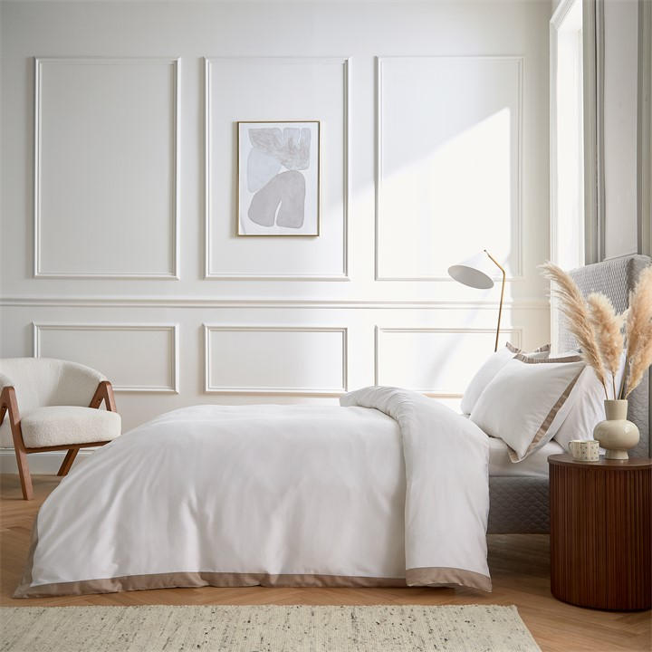 Photos - Bed Linen Bedeck of Belfast Olenna Duvet Cover Set - Beige