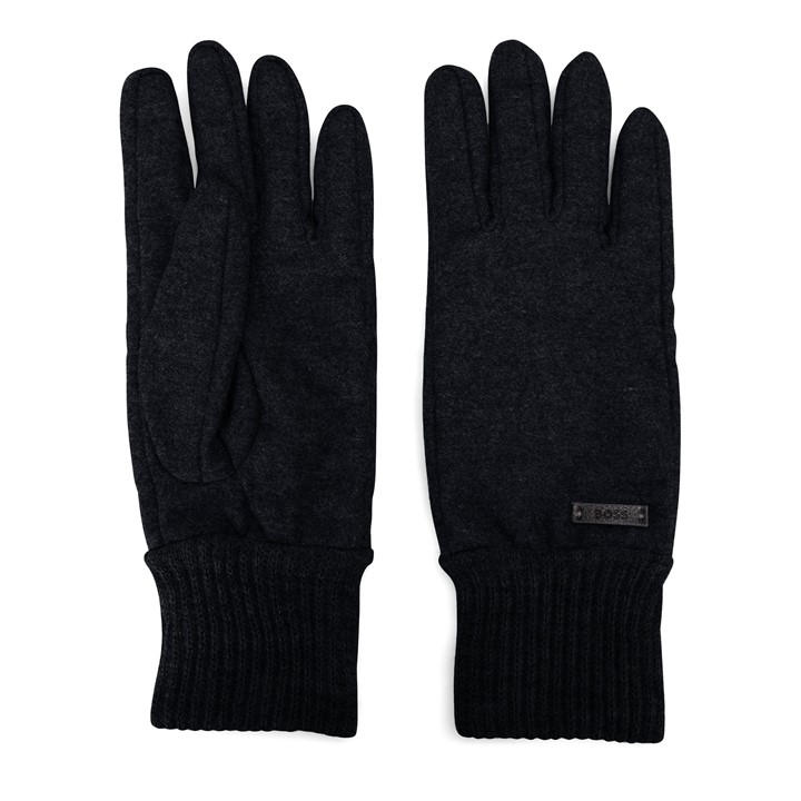 Boss Men's Black Kalsper Fleece Gloves in Size L, Sports Direct