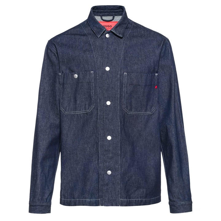 Hugo X Replay Men's Blue Sarto Oversized Cotton Long Sleeve Denim Jacket in Size M, Sports Direct