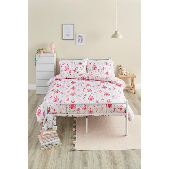Homelife  Pink Fairy Wonderland Duvet Set in Size Double, Sports Direct