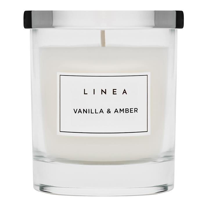 Linea  Cream Glass Candle, Sports Direct