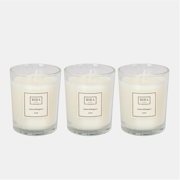 OL    3X85g Candle, Football by Biba, Sports Direct