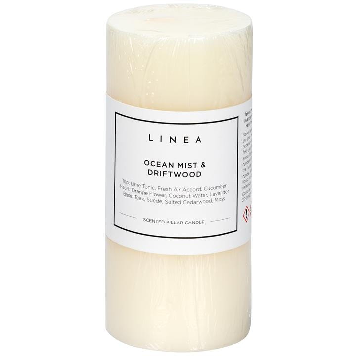 Linea  Blue Scented Pillar Candle, Sports Direct
