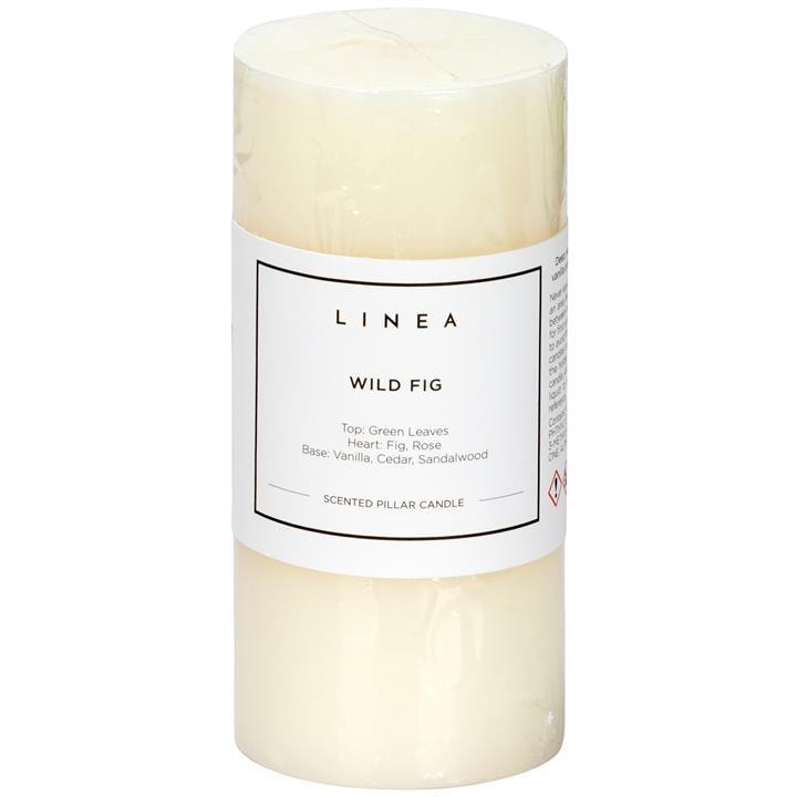 Linea  Purple Scented Pillar Candle, Sports Direct