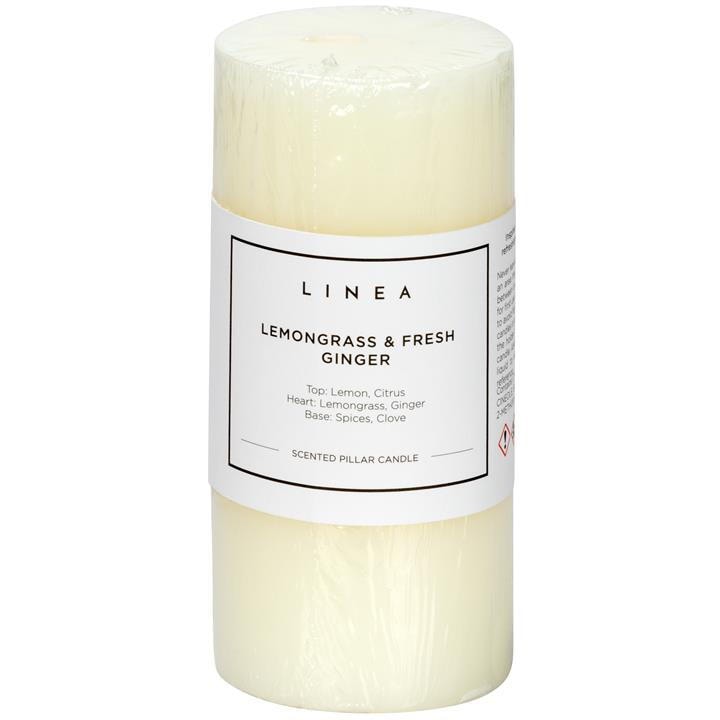 Linea  Clear Scented Pillar Candle, Sports Direct