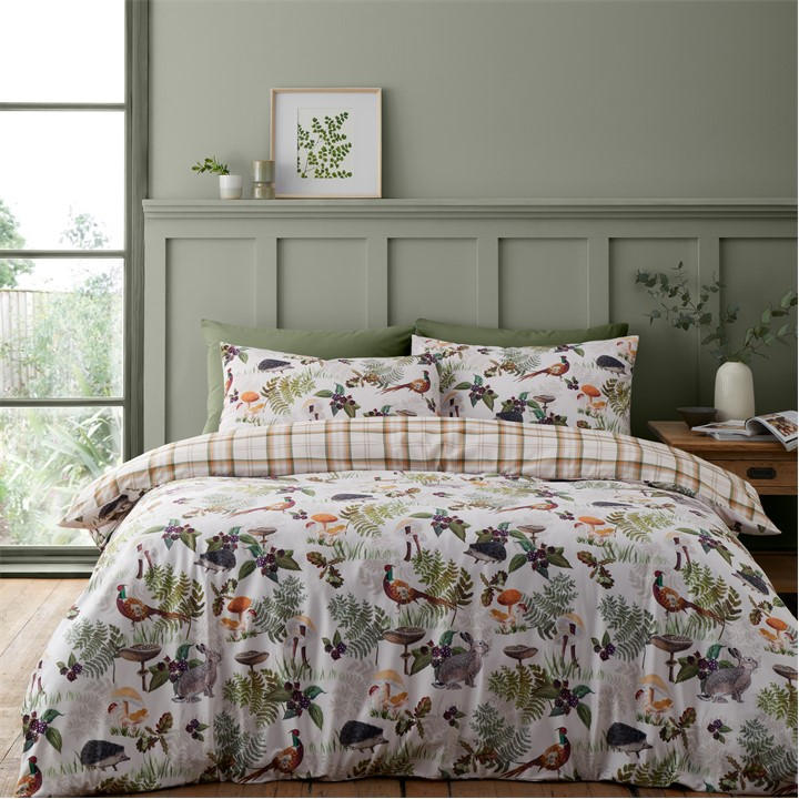 Catherine Lansfield  Neutral World Walk Duvet Cover Sets in Size King, Sports Direct